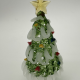 Medium White Edge Cedar Christmas Tree Coloured Glaze Decoration Medium White Edge Cedar Christmas Tree Coloured Glaze Decoration