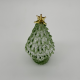 Wire Wrap Base Christmas Tree Coloured Glaze Decoration