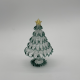 Wire Wrap Base Christmas Tree Coloured Glaze Decoration