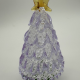 Wire Wrap Base Christmas Tree Coloured Glaze Decoration