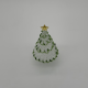 Wire Wrap Base Christmas Tree Coloured Glaze Decoration