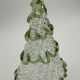 Wire Wrap Base Christmas Tree Coloured Glaze Decoration