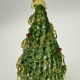 Wire Wrap Base Christmas Tree Coloured Glaze Decoration