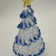 Wire Wrap Base Christmas Tree Coloured Glaze Decoration