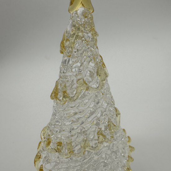 Large Gold Edge Christmas Tree Coloured Glaze Decoration Large Gold Edge Christmas Tree Coloured Glaze Decoration