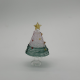 Two-Color Wire Wrapped Christmas Tree Coloured Glaze Decoration