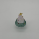 Two-Color Wire Wrapped Christmas Tree Coloured Glaze Decoration