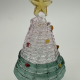 Two-Color Wire Wrapped Christmas Tree Coloured Glaze Decoration