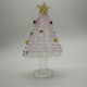 Two-Color Wire Wrapped Christmas Tree Coloured Glaze Decoration