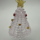 Two-Color Wire Wrapped Christmas Tree Coloured Glaze Decoration