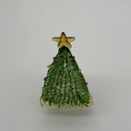 Brushed Triangle Tree Coloured Glaze Decoration