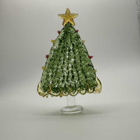Brushed Triangle Tree Coloured Glaze Decoration