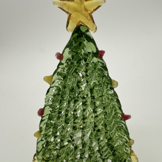 Brushed Triangle Tree Coloured Glaze Decoration
