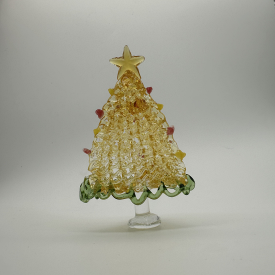 Brushed Triangle Tree Coloured Glaze Decoration
