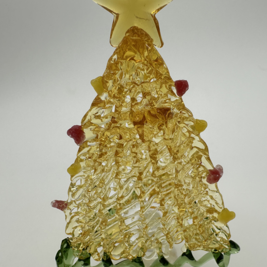 Brushed Triangle Tree Coloured Glaze Decoration