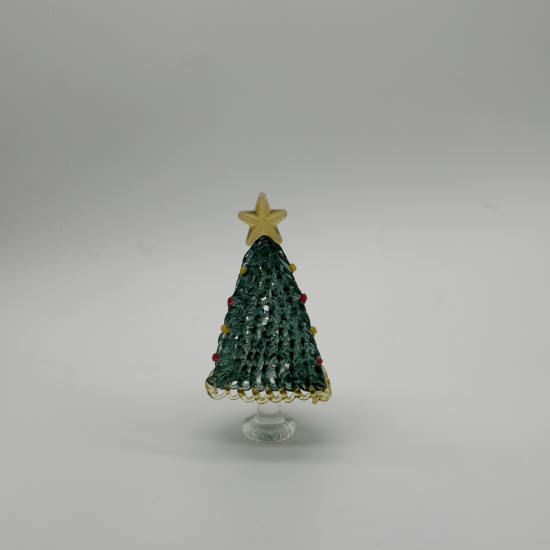 Brushed Triangle Tree Coloured Glaze Decoration