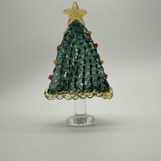 Brushed Triangle Tree Coloured Glaze Decoration