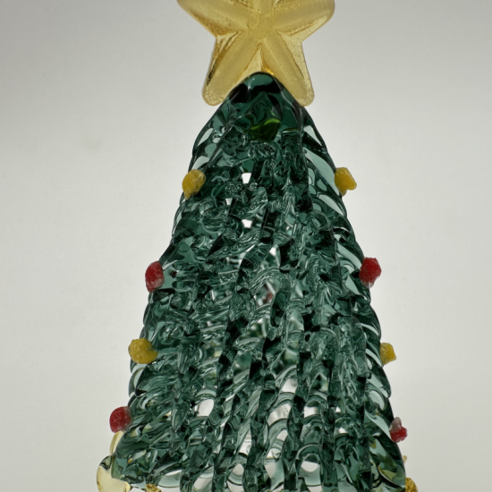 Brushed Triangle Tree Coloured Glaze Decoration