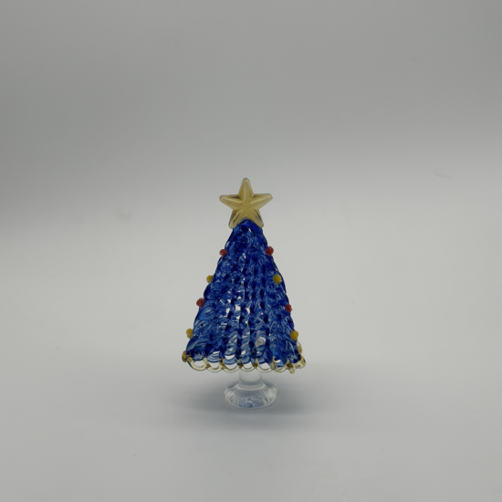 Brushed Triangle Tree Coloured Glaze Decoration
