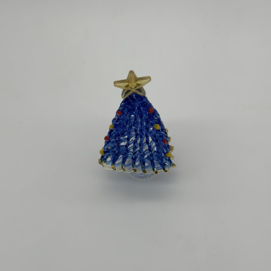Brushed Triangle Tree Coloured Glaze Decoration