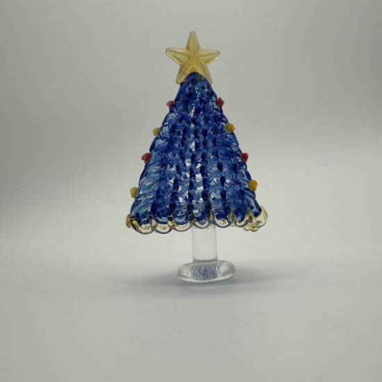 Brushed Triangle Tree Coloured Glaze Decoration
