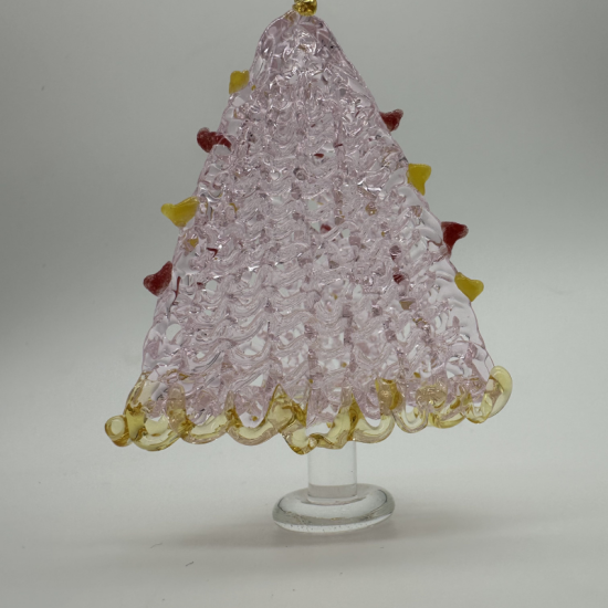 Brushed Triangle Tree Coloured Glaze Decoration