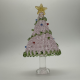 Pink And Green Brushed Tree Coloured Glaze Decoration Pink And Green Brushed Tree Coloured Glaze Decoration