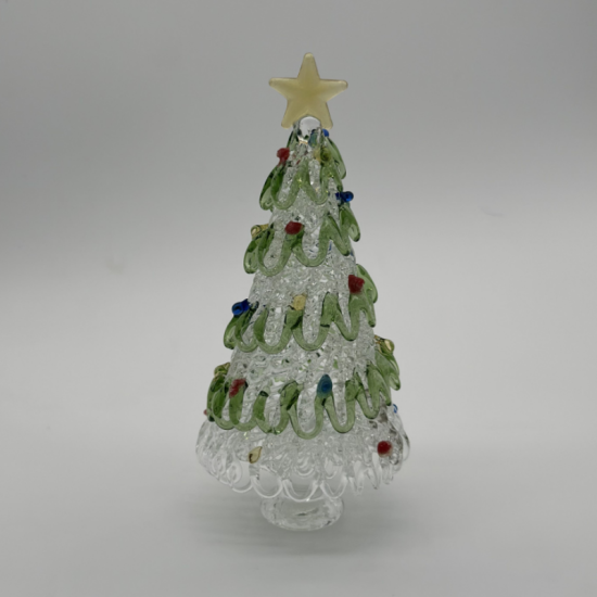 15 cm Tree Coloured Glaze Decoration 15 cm Tree Coloured Glaze Decoration