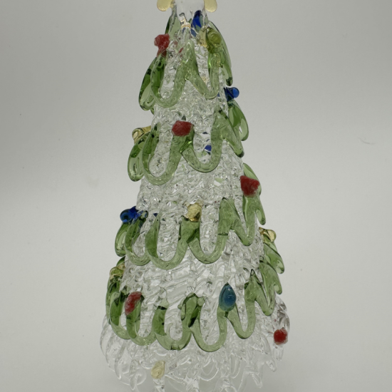 15 cm Tree Coloured Glaze Decoration 15 cm Tree Coloured Glaze Decoration