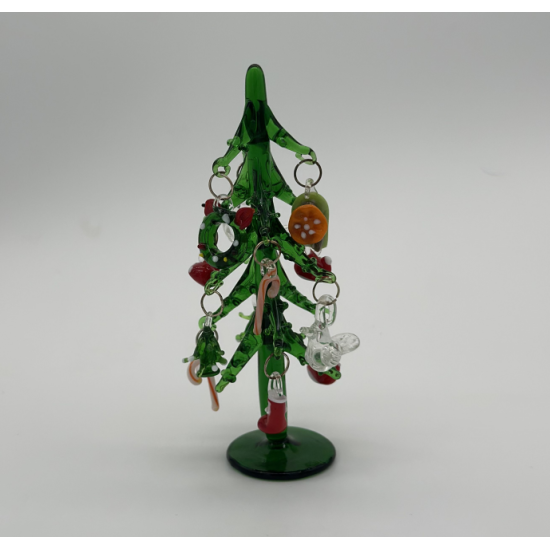 12cm Pendant Tree Coloured Glaze Decoration 12cm Pendant Tree Coloured Glaze Decoration