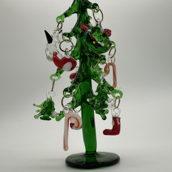 12cm Pendant Tree Coloured Glaze Decoration 12cm Pendant Tree Coloured Glaze Decoration
