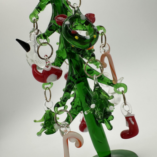 12cm Pendant Tree Coloured Glaze Decoration 12cm Pendant Tree Coloured Glaze Decoration