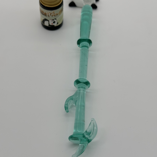 Blue Bamboo Glass Pen Coloured Glaze Decoration Blue Bamboo Glass Pen Coloured Glaze Decoration