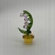 Large Flower Pot Coloured Glaze Decoration