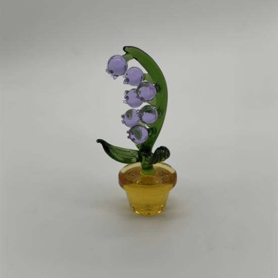 Large Flower Pot Coloured Glaze Decoration
