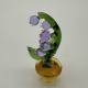 Large Flower Pot Coloured Glaze Decoration