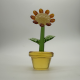 Large Flower Pot Coloured Glaze Decoration