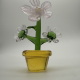 Large Flower Pot Coloured Glaze Decoration
