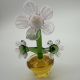 Large Flower Pot Coloured Glaze Decoration
