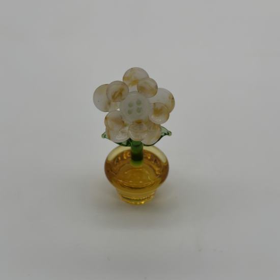 Large Flower Pot Coloured Glaze Decoration