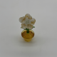 Large Flower Pot Coloured Glaze Decoration