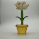 Large Flower Pot Coloured Glaze Decoration