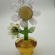 Large Flower Pot Coloured Glaze Decoration