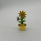 Large Flower Pot Coloured Glaze Decoration