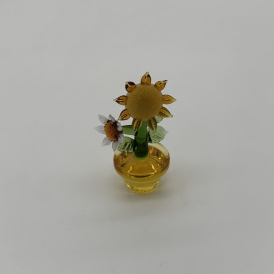 Large Flower Pot Coloured Glaze Decoration