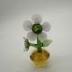 Large Flower Pot Coloured Glaze Decoration