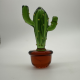 Brown Cactus Coloured Glaze Decoration Brown Cactus Coloured Glaze Decoration